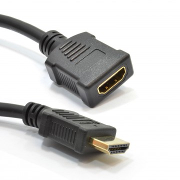 HDMI 1.4 High Speed 3D TV Extension Lead Male to Female Cable 2m
