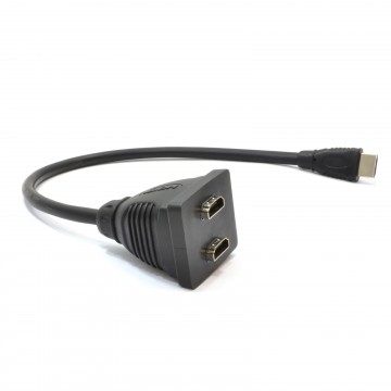 HDMI Switching Cable Adapter Lead 2 x Outputs to 1 x Display