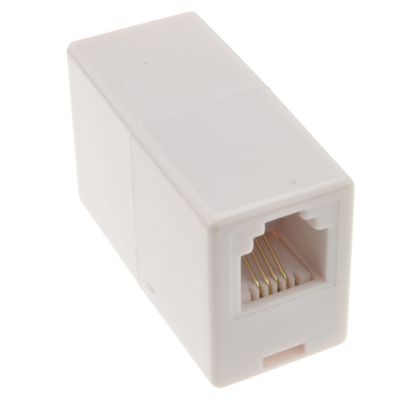 RJ11 to RJ 11 6P4C Coupler for ADSL/Phone Cables