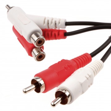 Stackable 2 x RCA Phonos to Phonos Audio Cable 2m
