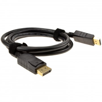 DisplayPort v1.2 4k at 60Hz Male Plug to Plug Video Cable GOLD 1.5m