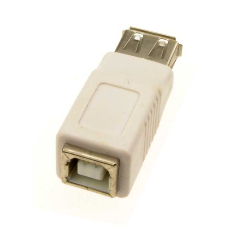 USB 2.0 B Type Printer Female Socket to A Type Female Socket Adapter