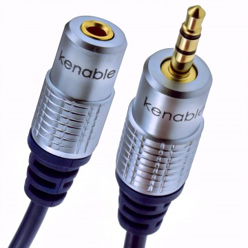 Pure OFC HQ 3.5mm Jack to Stereo Jack Socket Headphone Extension Cable   0.5m