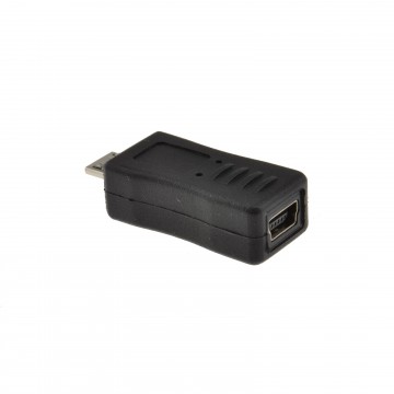 USB Mini B 5 pin Socket to Micro USB Male Plug Adapter Converter