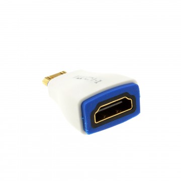 PRO HDMI 2.0 Socket to MINI HDMI Plug High Speed Adapter White