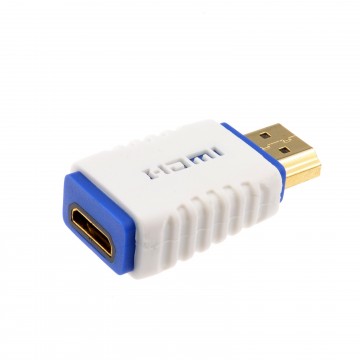PRO HDMI MINI C Socket to HDMI 2.0 Plug High Speed Adapter White