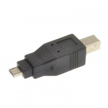 USB B Type Male Printer to Micro A Type Male Plug Converter Adapter