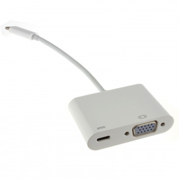 USB 3.1 Type C Plug to 15 Pin VGA/Alt-Mode + PD Type C Socket Adapter