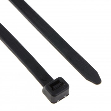 enTie Black Cable Ties 7.2mm x 300mm Nylon 66 UL Approved [100 Pack]