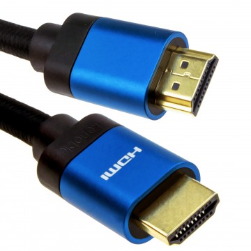 HDMI v2.1 Ultra High Speed HDR 8K 60Hz 4K 120Hz 48Gbps eARC Cable 0.5m Blue