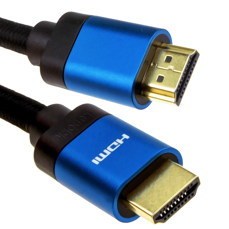 HDMI v2.1 Ultra High Speed HDR 8K 60Hz 4K 120Hz 48Gbps eARC Cable 0.5m Blue