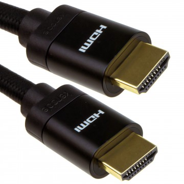 HDMI v2.1 Ultra High Speed HDR 8K 60Hz 4K 120Hz 48Gbps eARC Cable 0.5m Black