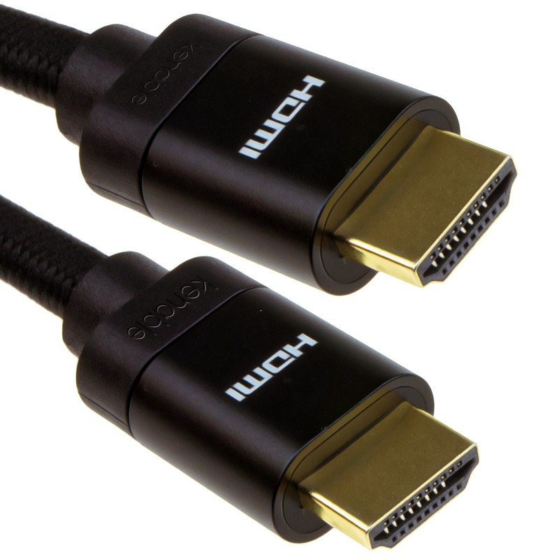 HDMI v2.1 Ultra High Speed HDR 8K 60Hz 4K 120Hz 48Gbps eARC Cable 0.5m Black