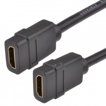 HDMI 1.4 Panel Mount Socket Stub for Faceplates Female to Female 15cm