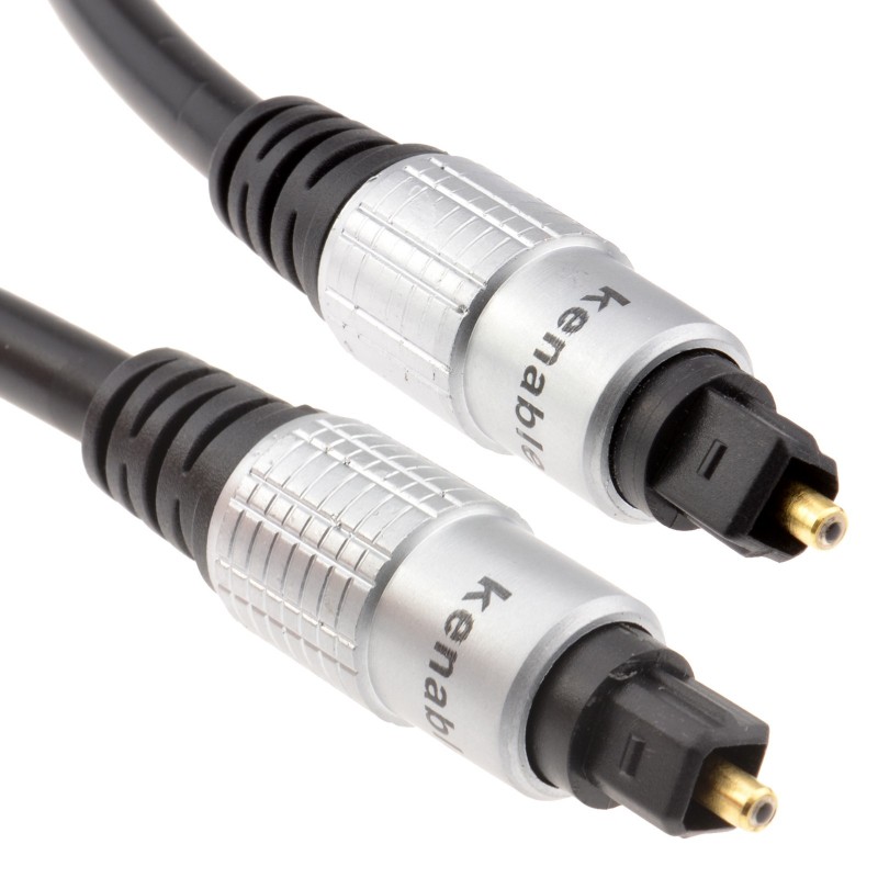 Cable de Audio Óptico Digital Toslink 1m Kashima®