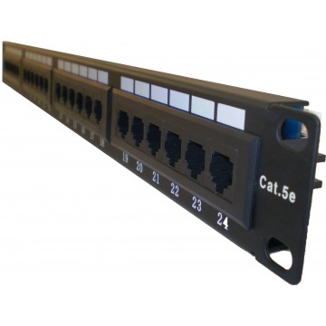 Cat5E Cat 5E RJ45 Economy Patch Panel Rack Mountable 24 Port