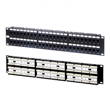 Cat5E Cat 5E RJ45 2U Patch Panel Rack Mountable 48 port