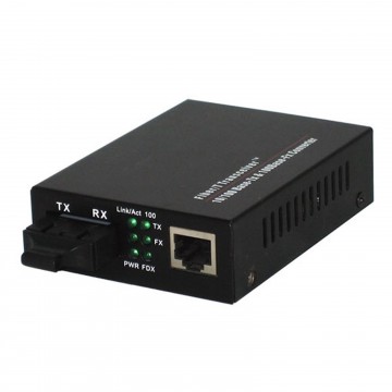 Fibre Optic MM Media Converter 100FX SC to RJ45 Ethernet 10/100 TX