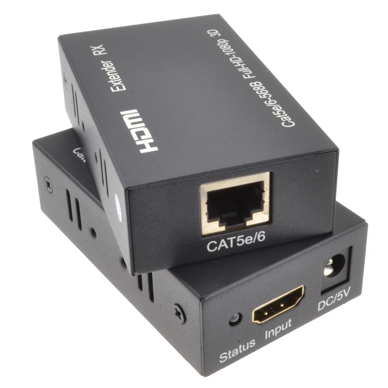 HDMI Extender 3D 1.4a Over Ethernet HDMI to RJ45 Cable 60m