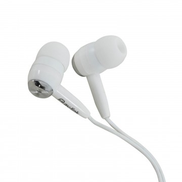 QTX EC9S In-Ear Stereo MP3 Mobile PC Earphones Silver & White