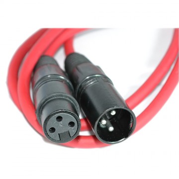Balanced XLR Microphone Lead Male to Female Audio Cable RED 1.5m