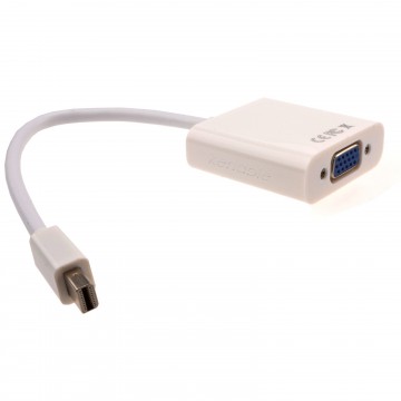 Mini-DisplayPort to VGA/SVGA 15 pin HD15 Adapter