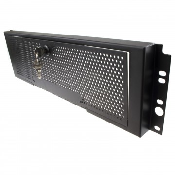 Lockable 3U Security Steel Mesh Panel for 19 Inch Rack Networking Data Cabinets