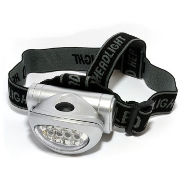 LED Head Torch Headlight Ultra Bright 8x LEDs for Camping or Jogging / Cycling