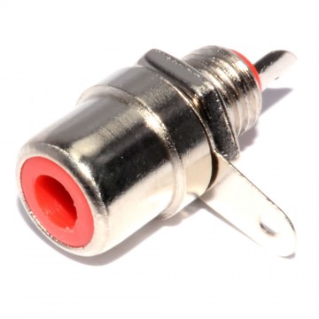 Phono RCA Chassis Female Socket Solder Panel Mount End Red [10 Pack]