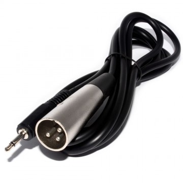 Pro Signal XLR Plug to 3.5mm Jack Mono Plug Nickel 2m