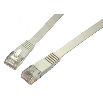 FLAT GREY Ethernet Network LAN Patch Cable LSOH LSZH Low Smoke  1m
