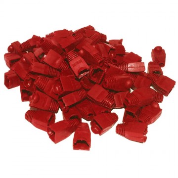 Boot for RJ45 Ethernet Network Cables RED [100 Pack]