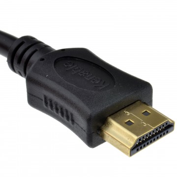 GOLD HDMI Cable High Speed 1080p HD TV Screened Lead Black   0.75m 75cm