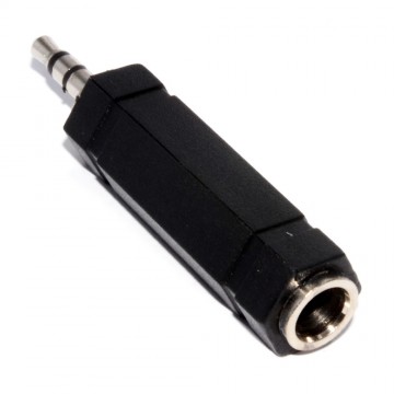 3.5mm HQ Bandridge Stereo plug to 6.35mm Stereo Socket Audio Adapter