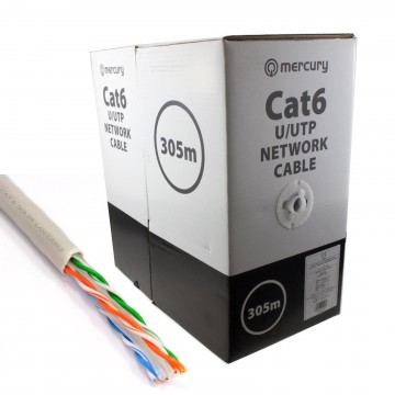 CAT6 UTP COPPER Ethernet Networking Reel Gigabit Cable 305m