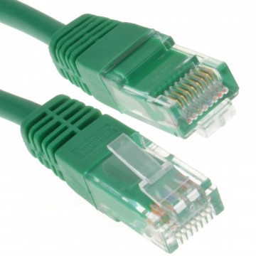 Green Network Ethernet RJ45 Cat-5E UTP PATCH LAN COPPER Cable Lead  3m