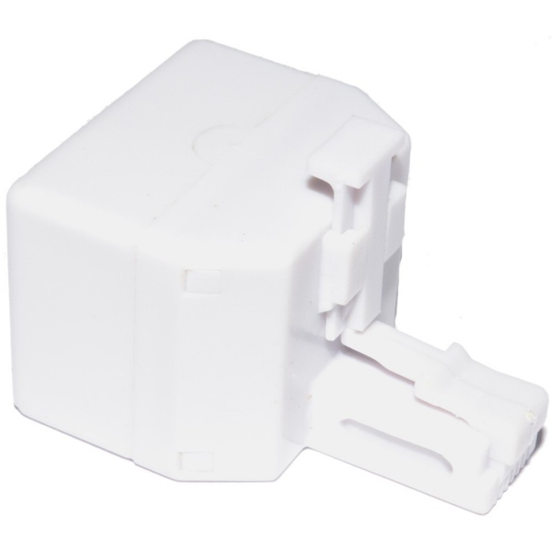 kenable RJ11 4 Wire 2 Way Adapter Dual RJ11 Sockets to RJ11 Plug Sp