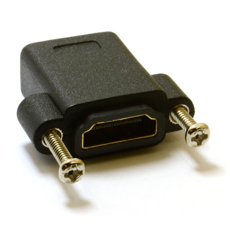 HDMI Panel Mount Coupler Female to Female Socket Adapter HDMI Panel Mount Coupler Female to Female Socket Adapter