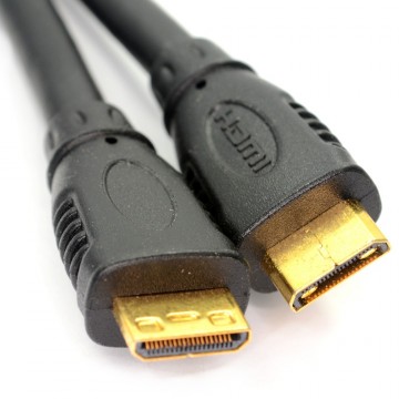 Mini HDMI Type C Male Plug to Mini HDMI Type C Male Cable Lead GOLD 3m