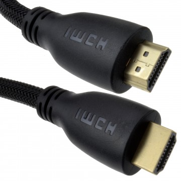 Braided Lightup LED HDMI Cable 4k 2k 3D Support with ARC & Ethernet 1m