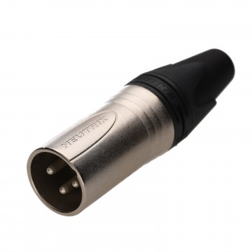 Neutrik NC3MXX Male 3 Pin XLR Microphone Solder Line Plug Silver