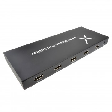 DisplayPort 1.2 UHD 4 Way Splitter 1 Input to 4 Outputs 4k x 2k 60Hz