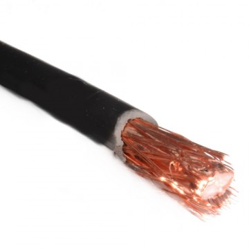 100U Foam Filled Digital Satellite TV Cable OFC Copper Core CCA Braid 100m Black