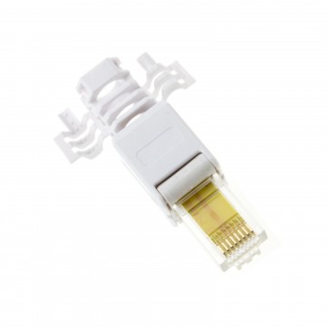 IDC Punch Down to RJ45 Plug for Cat5E Solid Network Ethernet Cable Connector