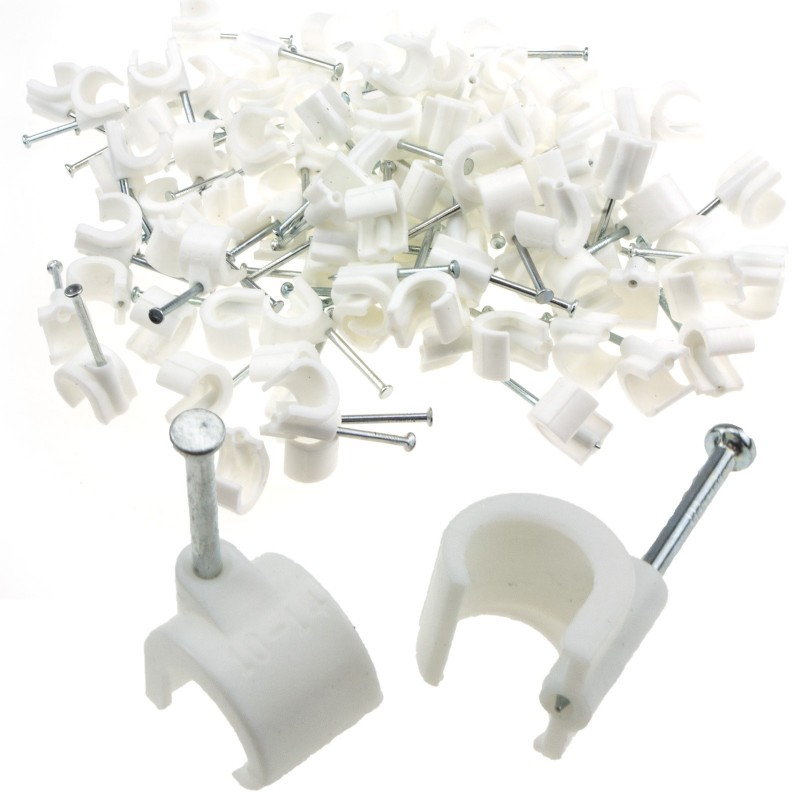 Hook cable store clips