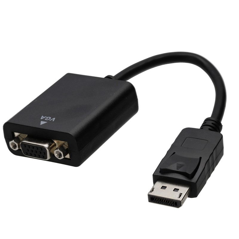 DisplayPort Male Plug to HD15 15 pin VGA Female Connection Adapter DisplayPort Male Plug to HD15 15 pin VGA Female Connection Adapter