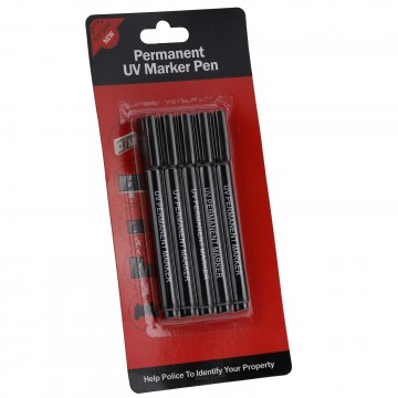 [5 Pack] UV Ultra Violet Permanent Security Marker Crime Prevention Pen