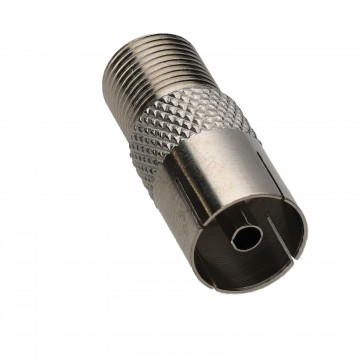 F Type Connector Socket to RF Coax Aerial Female Adapter