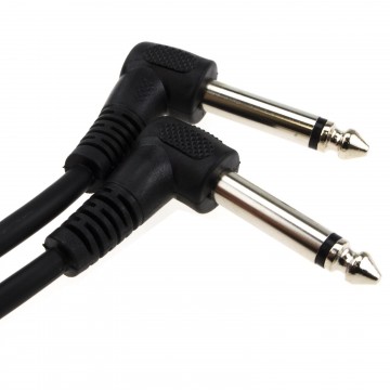 6.35mm 90 Degree Right Angle Jack Audio Mono Guitar Cable 5m