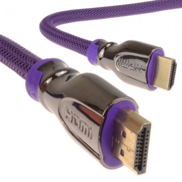 PRO Braided HDMI 2.0a 4k2K Ultra UHD TV Cable Metal Ends  2m